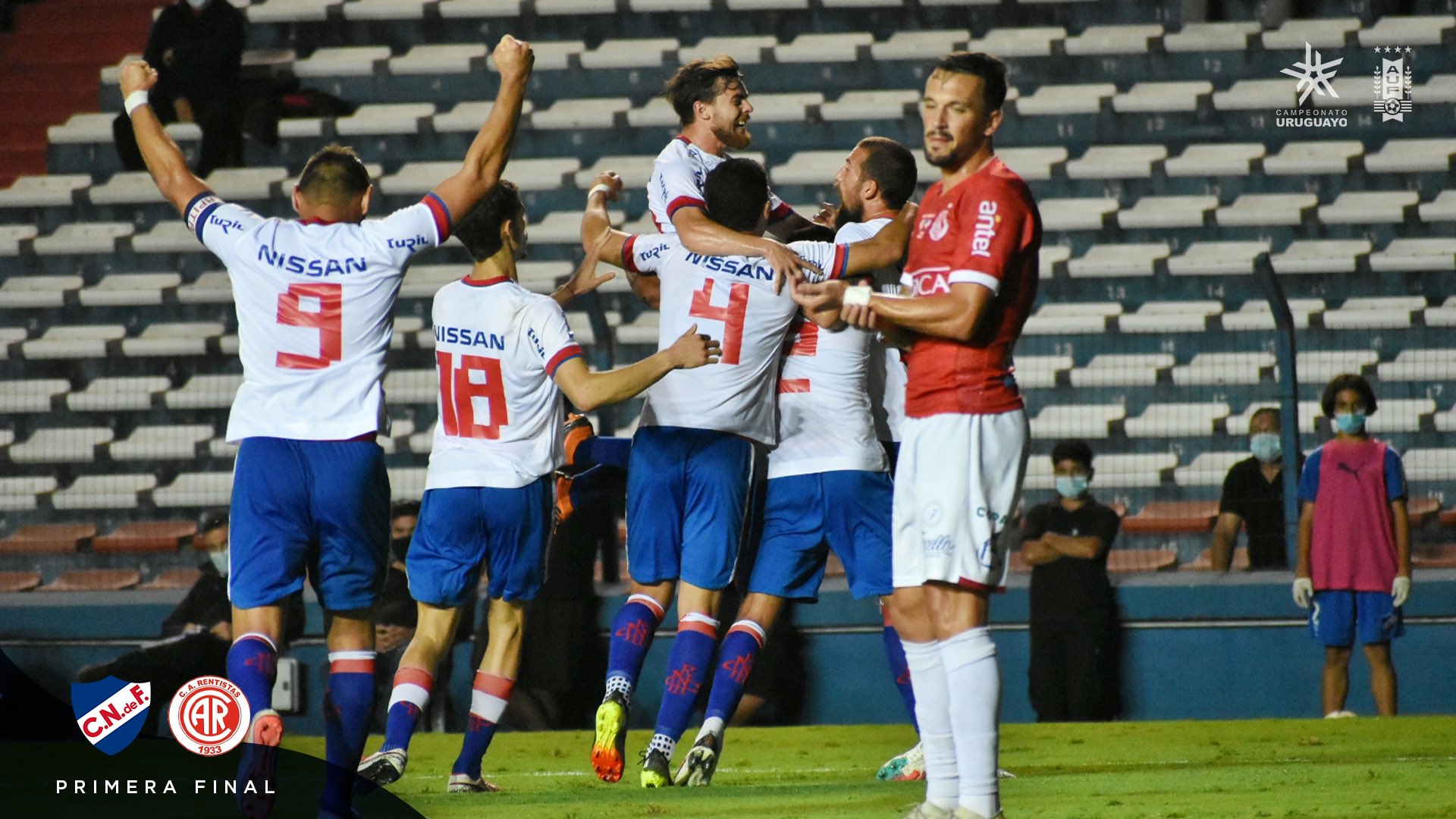 Final del Campeonato de Fútbol Uruguayo en Montevideo, Uruguay